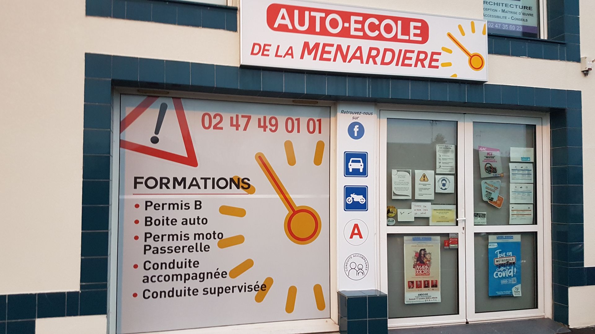 Accueil AutoEcole De la Ménardière, autoécole à Tours